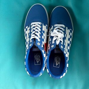 Blue Checkered Vans
